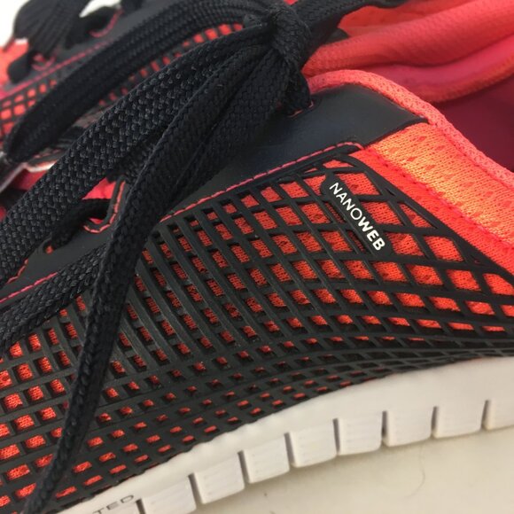 Reebok Nanoweb Z Rated Women's 10 Running Shoes Orange Athletic Trainer Sneaker - Picture 7 of 15